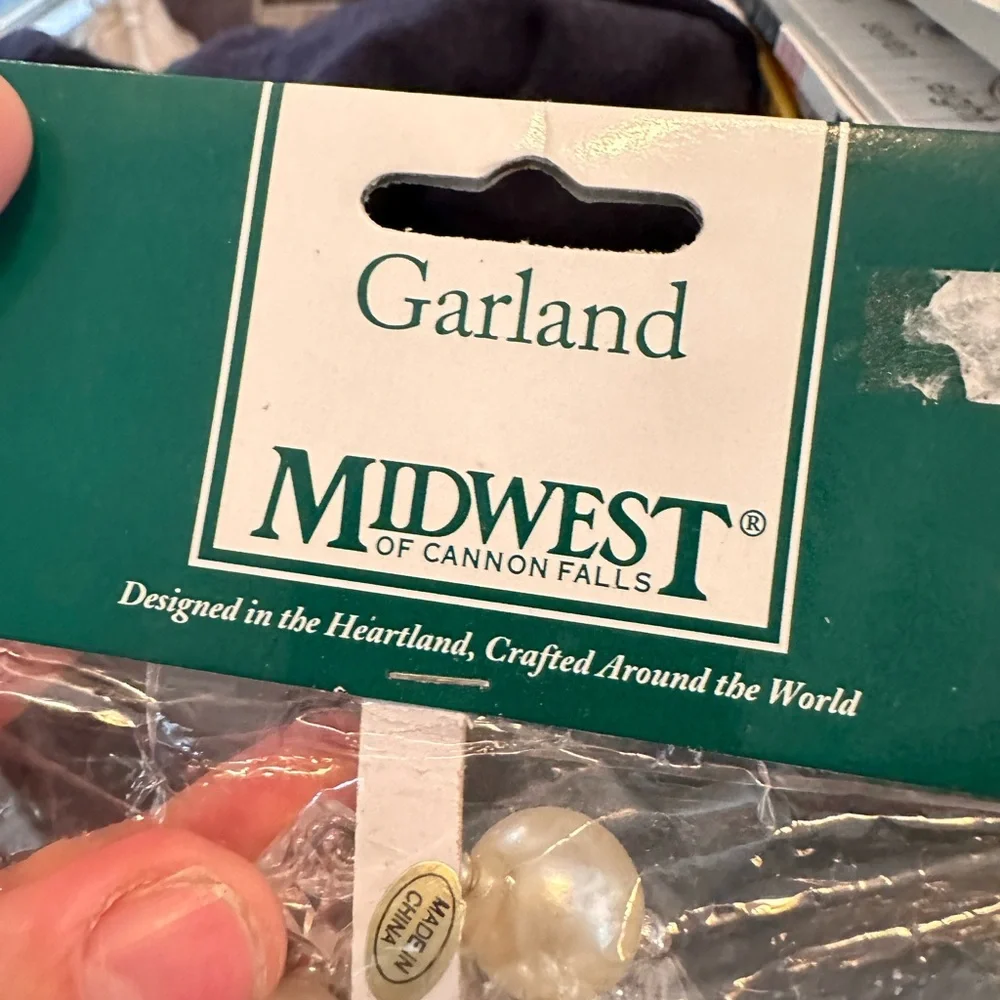 Vintage bead garland